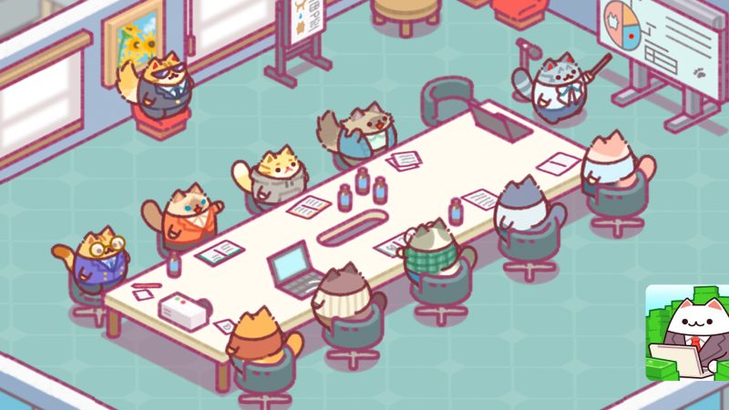 ¡Office Cat: Juego de Magnate! El juego perfecto para los amantes de los gatitos y los negocios